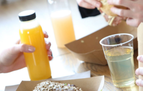 lunchconcept drankverpakkingen om mee te nemen