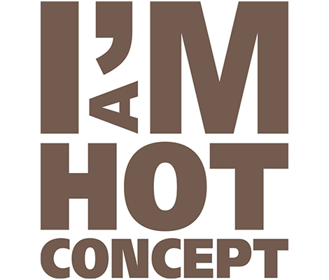 logo i'm hot concept