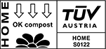 Biodore® Bak, Suikerrietpulp, 1-vaks, menubak, 185x130x55mm, beige | HOFI Totaal | Icon ok compost home