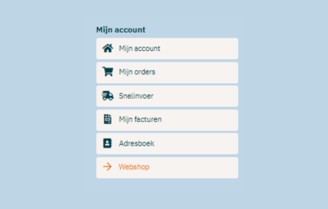 Facturen ook op de webshop beschikbaar