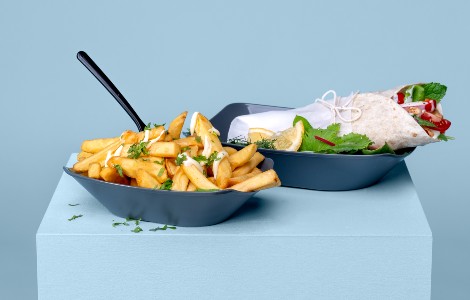 Herbruikbare snackbakken
