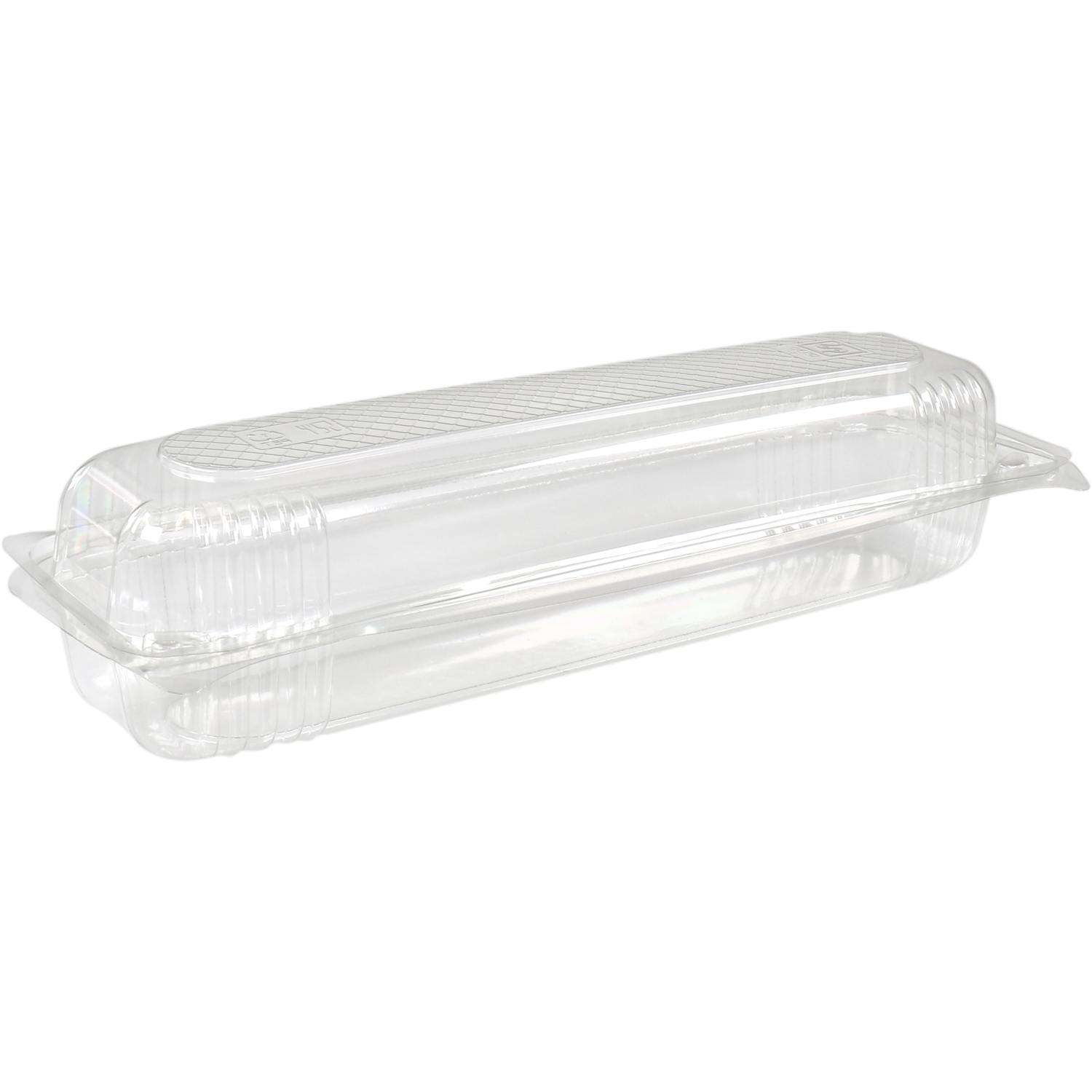 Emballage à baguette transparent en RPET pour baguettes et pains longs.