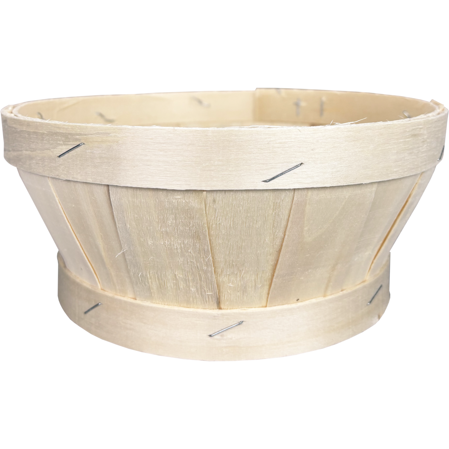 Ronde houten mand Ø21x9,5 cm, draagkracht 2 kg