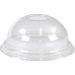 Deksel, PET, dome, met gat, Ø78mm, glashelder