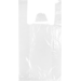 Tasche, LDPE, geblokt, 25x 6x50cm, t-shirt bag, transparent