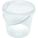 Gobelet, met deksel en hengsel, languette de sécurité , 600ml, pP, transparent