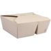 Depa® Behälter, Karton + PP, 2-Fach , maaltijdbox, 152x120x65mm, crème