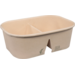 Depa Bak, Bamboepapier + PP, 2-vaks, 700ml, kilobak, 171x118x57mm, bruin