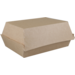 Barquette, Papier ersatz, sandwichbox, 130x90x38mm, brun