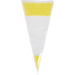 Conical bag, 370x180mm, pP, jaune