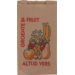 Sack, Obstbeutel, Papier, Nr. 1, 1 Pfund, 14/ 8x25.5cm, Immer frisch, braun