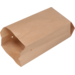 Bag, Snack bag, Ersatz paper, No. 23, 1.5 ons, 9.5/ 3.25x24cm, brown 
