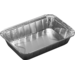 Behälter, Aluminium , 930ml, erhöhter Rand, 214x151x38mm, aluminium