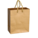 Tas, Papier, met koord, 16x 8x19cm, draagtas, goud