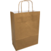 Bag, Kraft paper, twisted-paper cord, 24xSide fold 11x33cm, carrier bag, gold