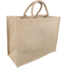 Bag, Jute, landscape, reusable, 43xSide fold 20x34cm, carrier bag, brown 