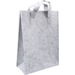 Bag, Felt, portrait, reusable, 23xSide fold 10x33cm, grey