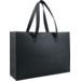 Bag, Felt, landscape, press button, reusable, 45xSide fold 15x33cm, black