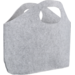 Bag, Felt, boatshape, 47xSide fold 15x35cm, grey