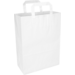 Tas, Papier, platte handgreep, 26x 12x35cm, draagtas, wit