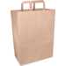 Tas, Papier, platte handgreep, 32x 16x43cm, draagtas, bruin