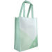 Bag, Geometric, PP, portrait, reusable, 23xSide fold 10x30cm, green