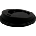 Couvercle, PP, ronde, reusable, Ø90mm, noir