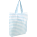 Bag, Recycled PET, opvouwbaar, portrait, reusable, 46xSide fold 10x45cm, blue/White