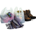 Sac, PEHD , geblokt, 30x 10x60cm, t-shirt bag, blanc