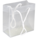Bag, PP, deluxe bag with cord, 16xSide fold 8x16cm, carrier bag, transparent