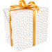 Cadeaupapier, 30cm, 200m, 80gr/m², Party Dots, wit/goud