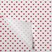 Papier de soie, 50x70cm, 20gr/m², Hearts, papier, rouge/blanc