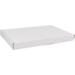  Verzenddoos, A4, carton ondulé, 310x220x27mm, avec rabat, simple cannelure, blanc