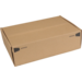 SendProof® Postpakketdoos, golfkarton, 305x210x91mm, bruin