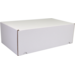 SendProof® Mailing box, corrugated cardboard, 385x225x130mm, die-cut, white
