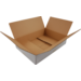 American folding box, corrugated cardboard, 302x215x100mm, single corrugation, white
