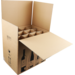 SendProof® Wine mailing box, corrugated cardboard, 12 bottles, 420x305x368mm, brown/Black
