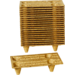  Wood fiber pallet, wood, 60x40x12cm, brown 