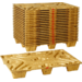  Wood fiber pallet, wood , 120x80x13.5cm, brown 