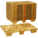 Houtvezelpallet, hout, 120x80x13.5cm, bruin