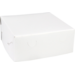  Gebaksdoos Zwanenhalsdoos, karton, 20x20x8cm, duplex, wit
