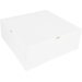  Cake box, cardboard, 26x26x10cm, zonder venster, white