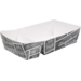 Container, Cardboard + varnish coating , A23, snack box, 145x85x35mm, weiß/Grau