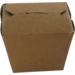 Fold-Pak Container, Cardboard + PE, 460ml, asian meal container, 76x57x83mm, brown 