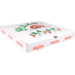  Boîte pizza, carton ondulé, 36x36x4.5cm, americano, blanc