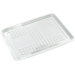 Plat, barquette charcutière, pET recyclé, rectangulaire, 180x125x transparent