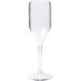 Depa® Verre, verre à champagne, reusable, incassable, sAN, 150ml, 196mm, transparent