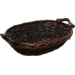 Basket, reed , 34x26x9cm, brown 