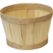 Ronde houten mand Ø23,5x14,5 cm, draagkracht 4 kg