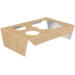 Einlage , voor sushibox, 150x95x40mm, karton, braun/Weiß